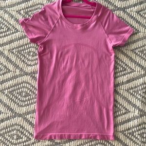 Pink blossom lululemon swiftly tech 2.0 short sleeve